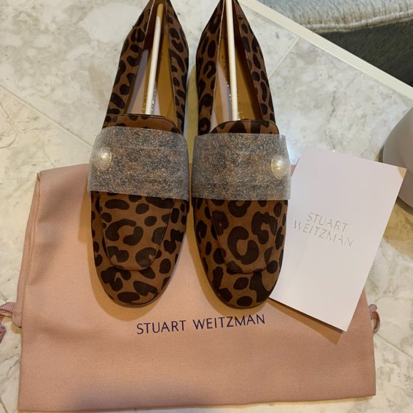 NWT Stuart Weitzman Payson Pearl Suede Loafer, Sz 7.5 - Picture 12 of 12